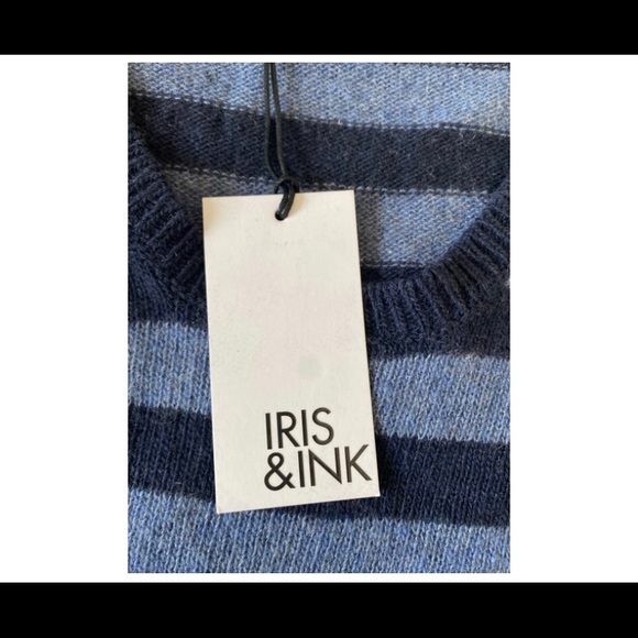 Iris and Ink Striped VNeck Sweater - Picture 4 of 5